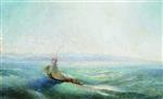 Lev Feliksovich Lagorio  - Bilder Gemälde - Sailing Boat at Sea