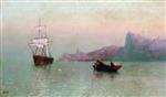 Lev Feliksovich Lagorio  - Bilder Gemälde - Sailing Ship at Sea