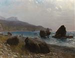 Lev Feliksovich Lagorio  - Bilder Gemälde - Sea Shore, Crimea