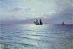 Lev Feliksovich Lagorio  - Bilder Gemälde - Seascape-2