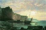 Lev Feliksovich Lagorio  - Bilder Gemälde - The Coast of Normandy