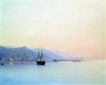 Lev Feliksovich Lagorio  - Bilder Gemälde - The Harbour