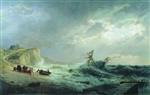 Lev Feliksovich Lagorio  - Bilder Gemälde - The Storm-2