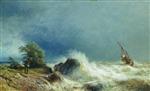 Lev Feliksovich Lagorio  - Bilder Gemälde - The Storm