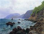 Lev Feliksovich Lagorio  - Bilder Gemälde - View of Mount Ayu-Dag, Crimea