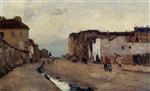 Albert Lebourg - Bilder Gemälde - A Street in Bercy