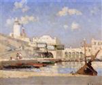 Albert Lebourg - Bilder Gemälde - Algiers, the Admiralty