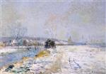 Albert Lebourg - Bilder Gemälde - Banks of the Iton, Winter