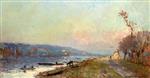 Albert Lebourg - Bilder Gemälde - Banks of the Seine at Saint-Cloud