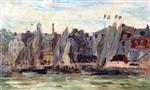 Albert Lebourg  - Bilder Gemälde - Fishing Boats at Honfleur