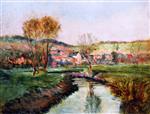 Albert Lebourg  - Bilder Gemälde - Landscape with River