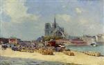 Albert Lebourg  - Bilder Gemälde - Notre Dame, Paris