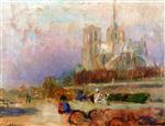 Albert Lebourg  - Bilder Gemälde - Notre-Dame de Paris