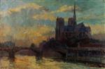 Albert Lebourg  - Bilder Gemälde - Notre-Dame, Paris