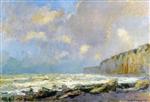 Albert Lebourg  - Bilder Gemälde - Rising Seas at Veulettes