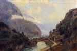 Albert Lebourg  - Bilder Gemälde - Saint Maurice (Valais)