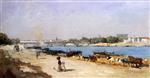 Albert Lebourg  - Bilder Gemälde - The Banks of the Seine at Bercy