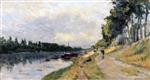 Albert Lebourg  - Bilder Gemälde - The Banks of the Seine at Puteaux