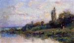 Albert Lebourg  - Bilder Gemälde - The Banks of the Seine