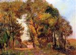 Albert Lebourg  - Bilder Gemälde - The Forest in Autumn near Rouen