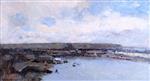 Albert Lebourg  - Bilder Gemälde - The Harbor at Dieppe
