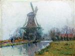 Albert Lebourg  - Bilder Gemälde - The Mill