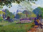 Albert Lebourg  - Bilder Gemälde - The Parc Monceau