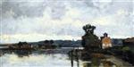 Albert Lebourg  - Bilder Gemälde - The Seine at Canteleu in Summer