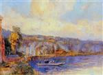Albert Lebourg  - Bilder Gemälde - The Seine at La Bouille