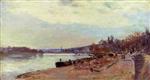 Albert Lebourg  - Bilder Gemälde - The Seine at Suresnes