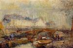 Albert Lebourg  - Bilder Gemälde - The Small Arm of the Seine at Pont Neuf