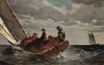 Winslow Homer - Bilder Gemälde - Es frischt auf