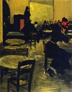 Alfred Henry Maurer - Bilder Gemälde - Café in Paris