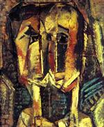 Alfred Henry Maurer - Bilder Gemälde - Cubist Two Heads