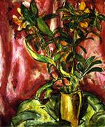 Alfred Henry Maurer  - Bilder Gemälde - Flowers Red and Green