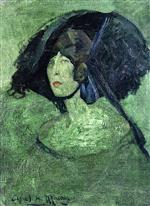Alfred Henry Maurer  - Bilder Gemälde - Green Lady