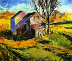 Alfred Henry Maurer  - Bilder Gemälde - House in a Landscape