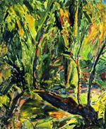 Alfred Henry Maurer  - Bilder Gemälde - Landscape, Purple Tree