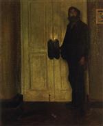 Alfred Henry Maurer  - Bilder Gemälde - Man at the Door
