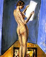 Alfred Henry Maurer  - Bilder Gemälde - Nude Reading