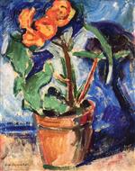 Alfred Henry Maurer  - Bilder Gemälde - Pot of Flowers