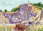 Alfred Henry Maurer  - Bilder Gemälde - Quarry, Shadybrook