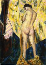 Alfred Henry Maurer  - Bilder Gemälde - Standing Female Nude
