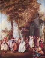 Nicolas Lancret - paintings - Das Moulinet