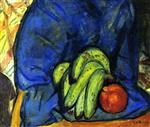 Alfred Henry Maurer  - Bilder Gemälde - Still Life with Pomegranate and Bananas