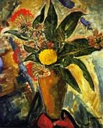 Alfred Henry Maurer  - Bilder Gemälde - Still Life with Vase and Flowers
