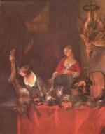 Nicolas Lancret - paintings - The Kitchen
