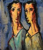 Alfred Henry Maurer  - Bilder Gemälde - Two Heads