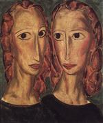 Alfred Henry Maurer  - Bilder Gemälde - Two Heads