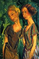 Alfred Henry Maurer  - Bilder Gemälde - Two Sisters